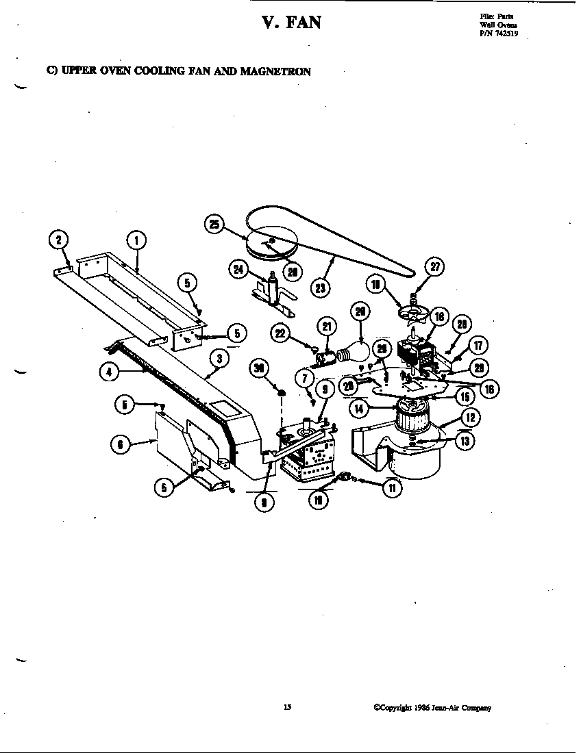 Fan (upper cooling & magnetron)