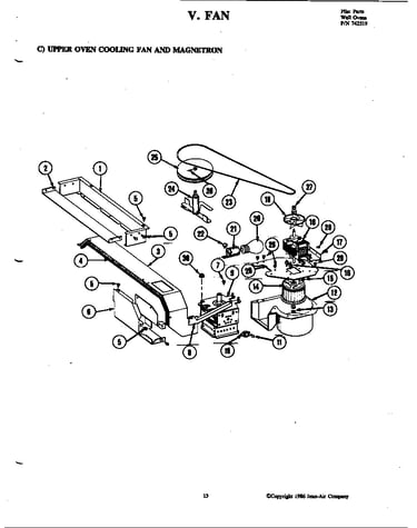 Fan (upper cooling & magnetron)