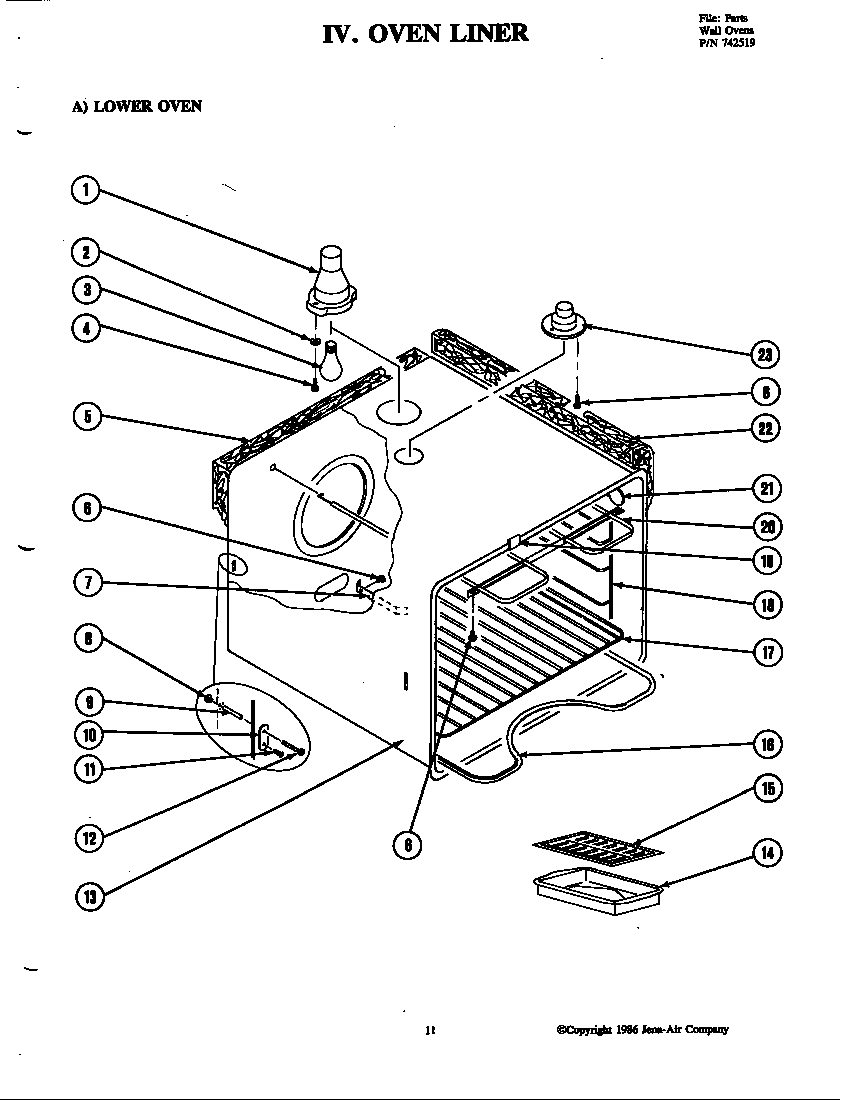 Oven liner-lower (w205)