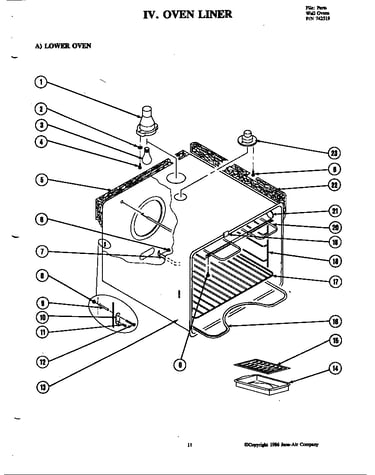 Oven liner-lower (w205)