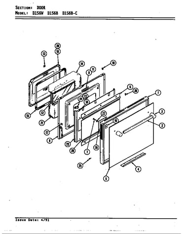 Door (d156b & d156w) (d156b) (d156w)