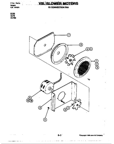 Blower motor-convection fan (d156)