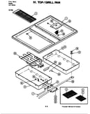 Top/grill pan (s176w) (s176w)