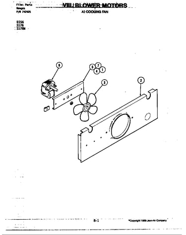 Blower motor (cooling fan) (s176)