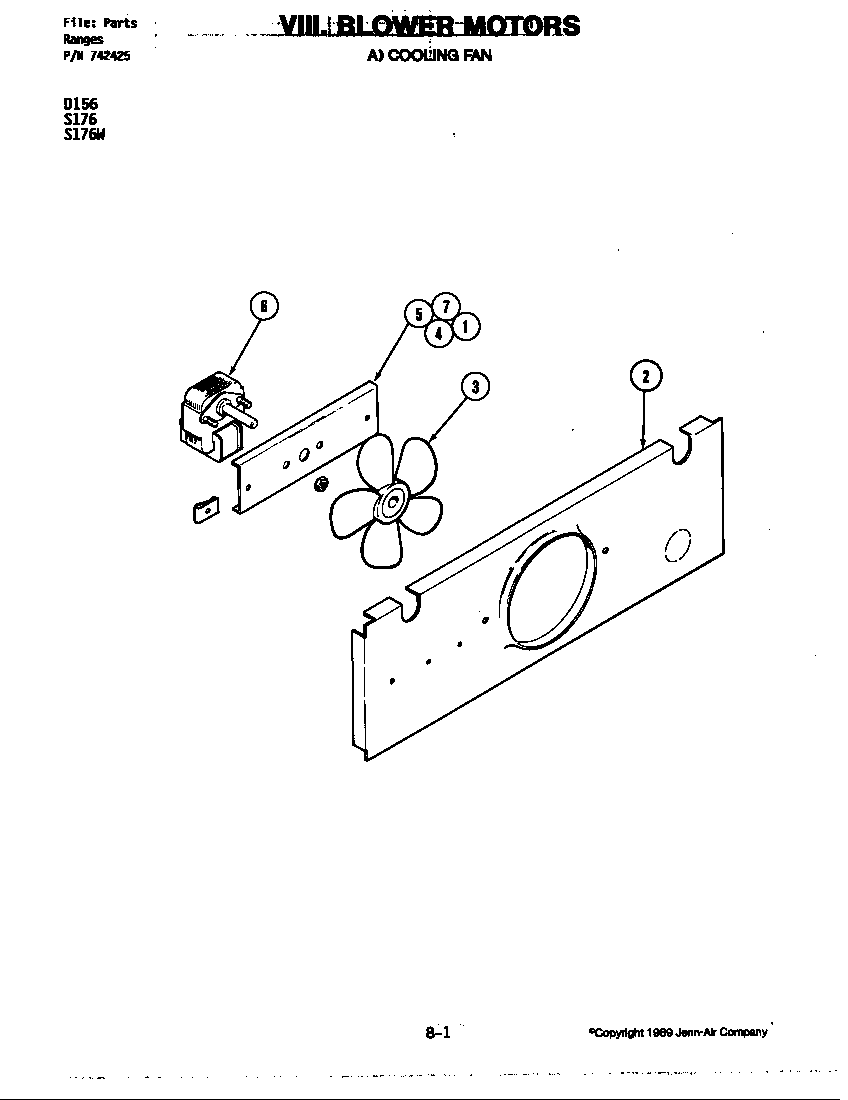 BLOWER MOTOR-COOLING FAN (S176W) (S176W)