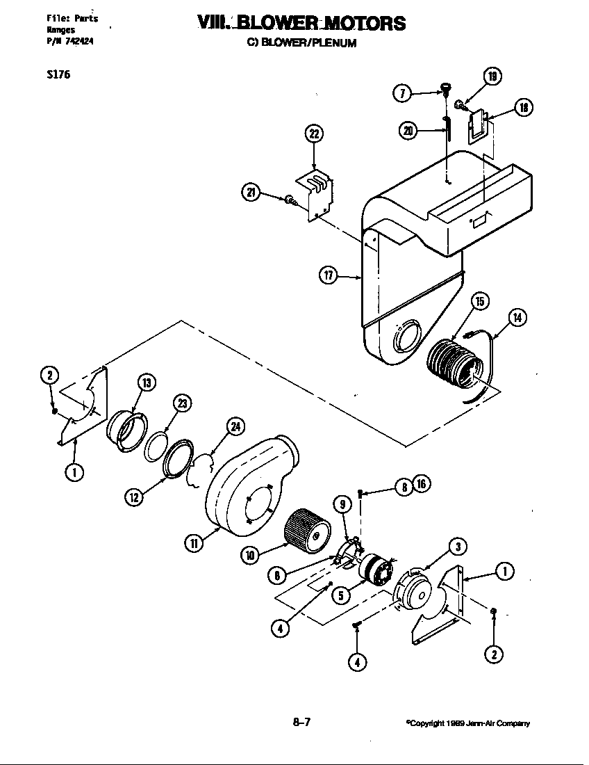 BLOWER MOTOR (BLOWER/PLENUM) (S176)