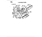 Jenn-Air W204 control panel (lower) diagram