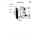 Jenn-Air W204 control panel (upper) diagram