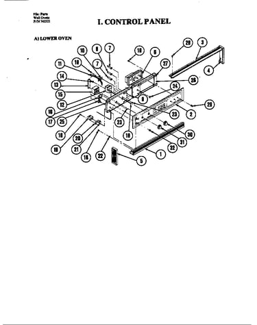 Control panel (lower)