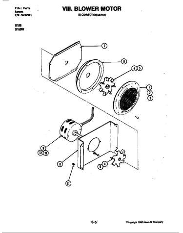 Blower motor (convection) (s156)