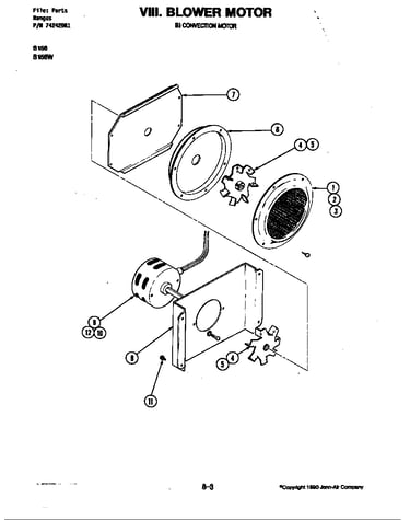 Blower motor-convection (s156w) (s156w)