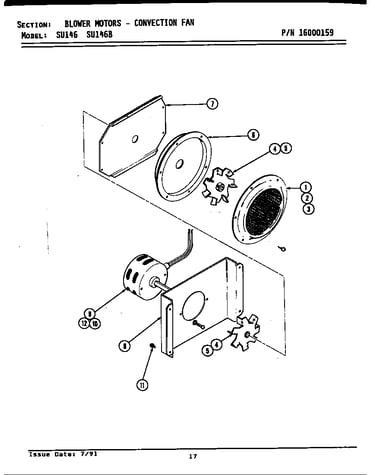 Blower motor (convection)