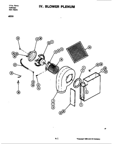 Blower plenum (c316)