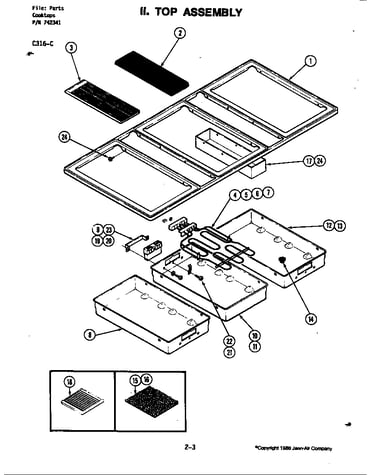 Top assembly (c316-c) (c316-c)