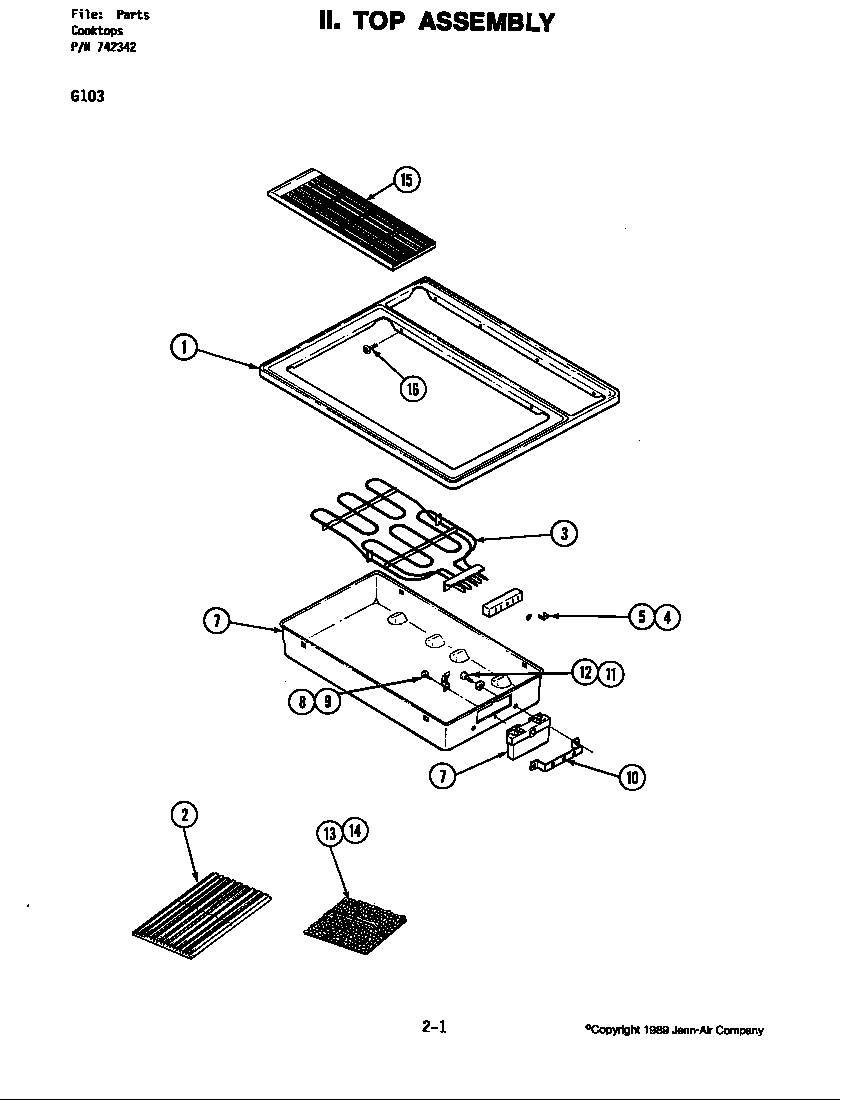 Top assembly