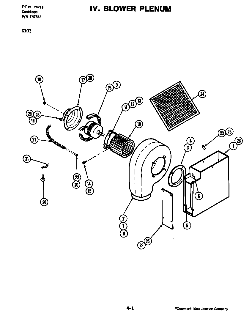 Blower plenum