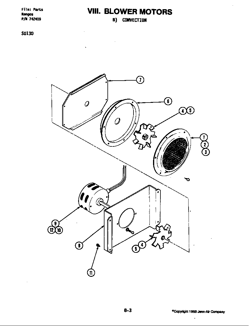 BLOWER MOTOR (CONVECTION)