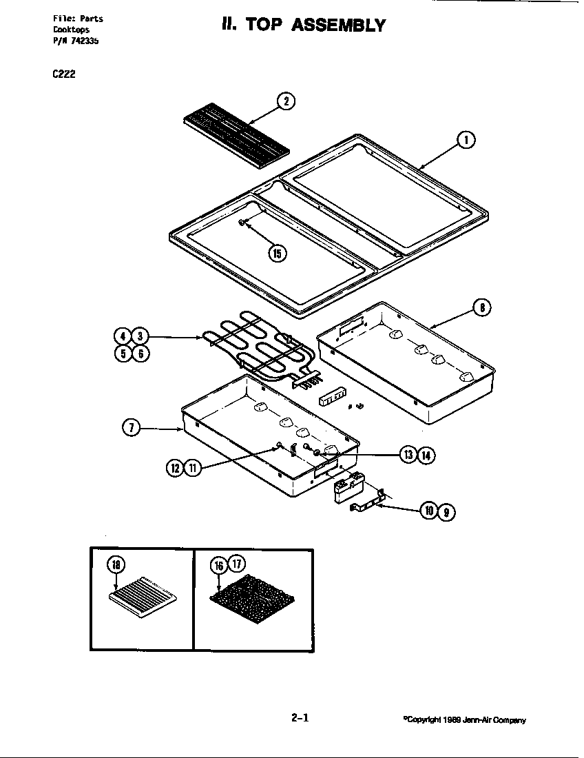 Top assembly