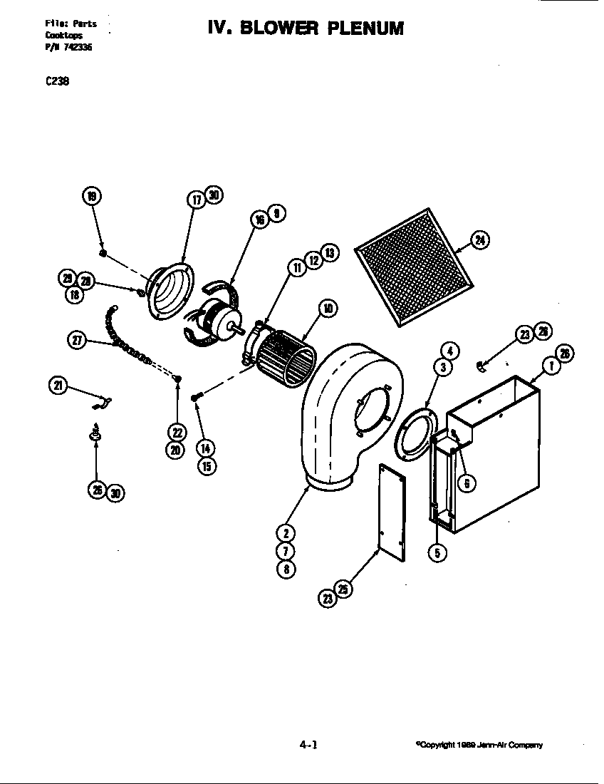 Blower plenum