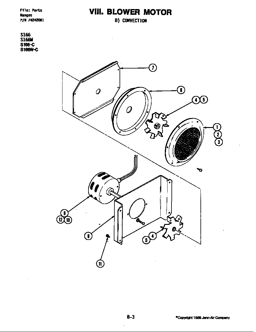 Blower motor (convection)