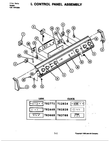 Control panel assembly (s120-c) (s120-c)