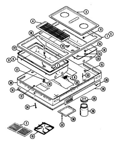 Top assembly