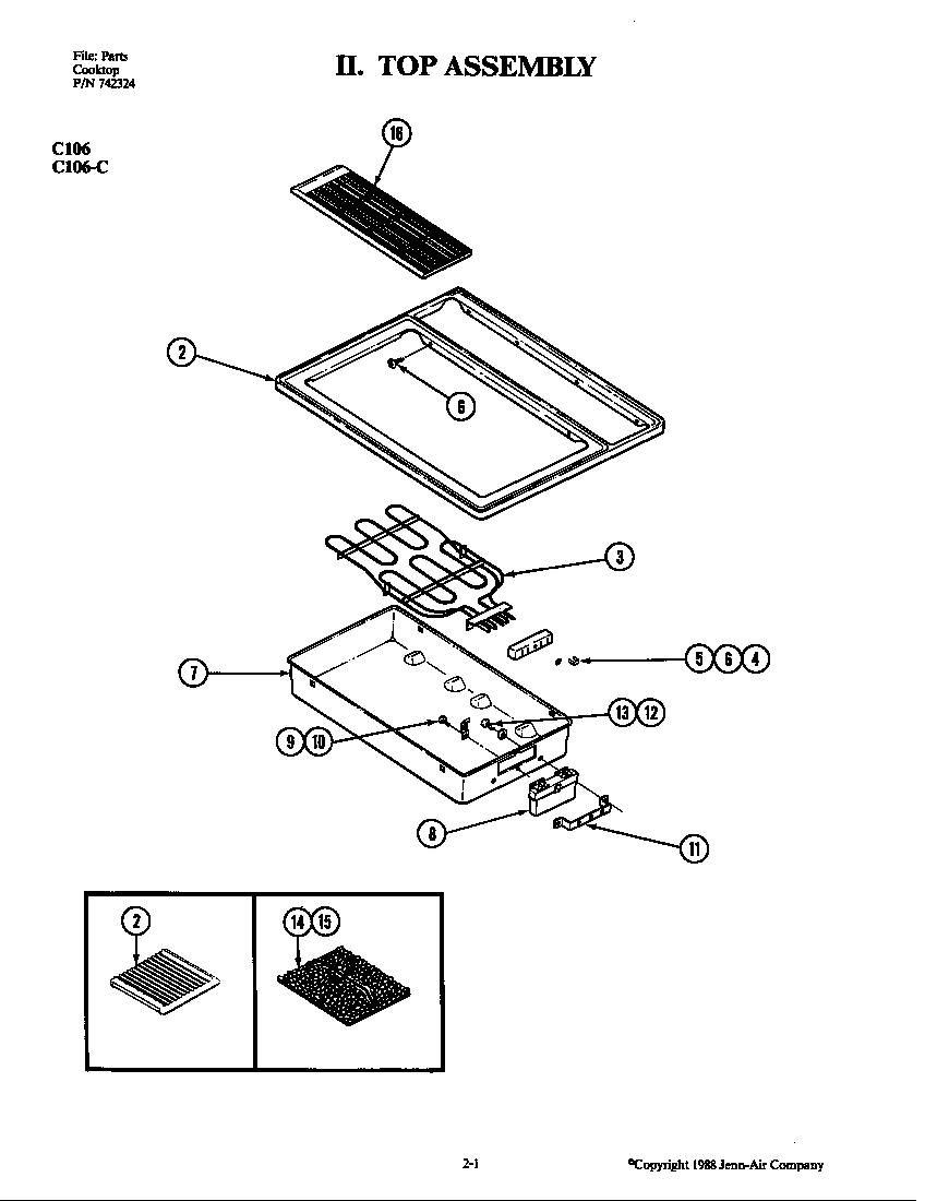 Top assembly