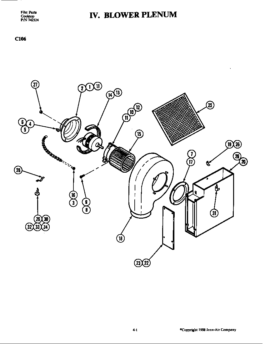 Blower plenum (c106) (c106)