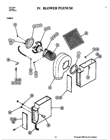 Blower plenum (c106-c) (c106-c)