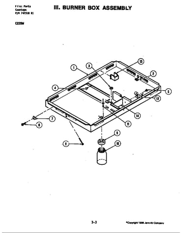 Burner box assembly - c228w (c228w)