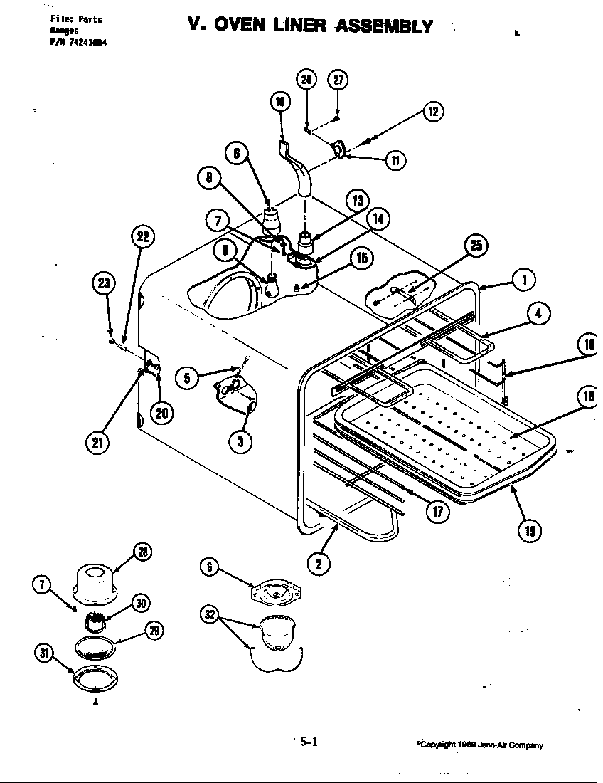 Oven liner assembly (s160-c) (s160-c)