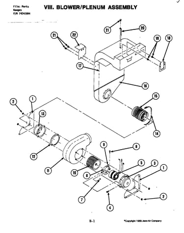 Blower assembly/plenum (s160-c) (s160-c)