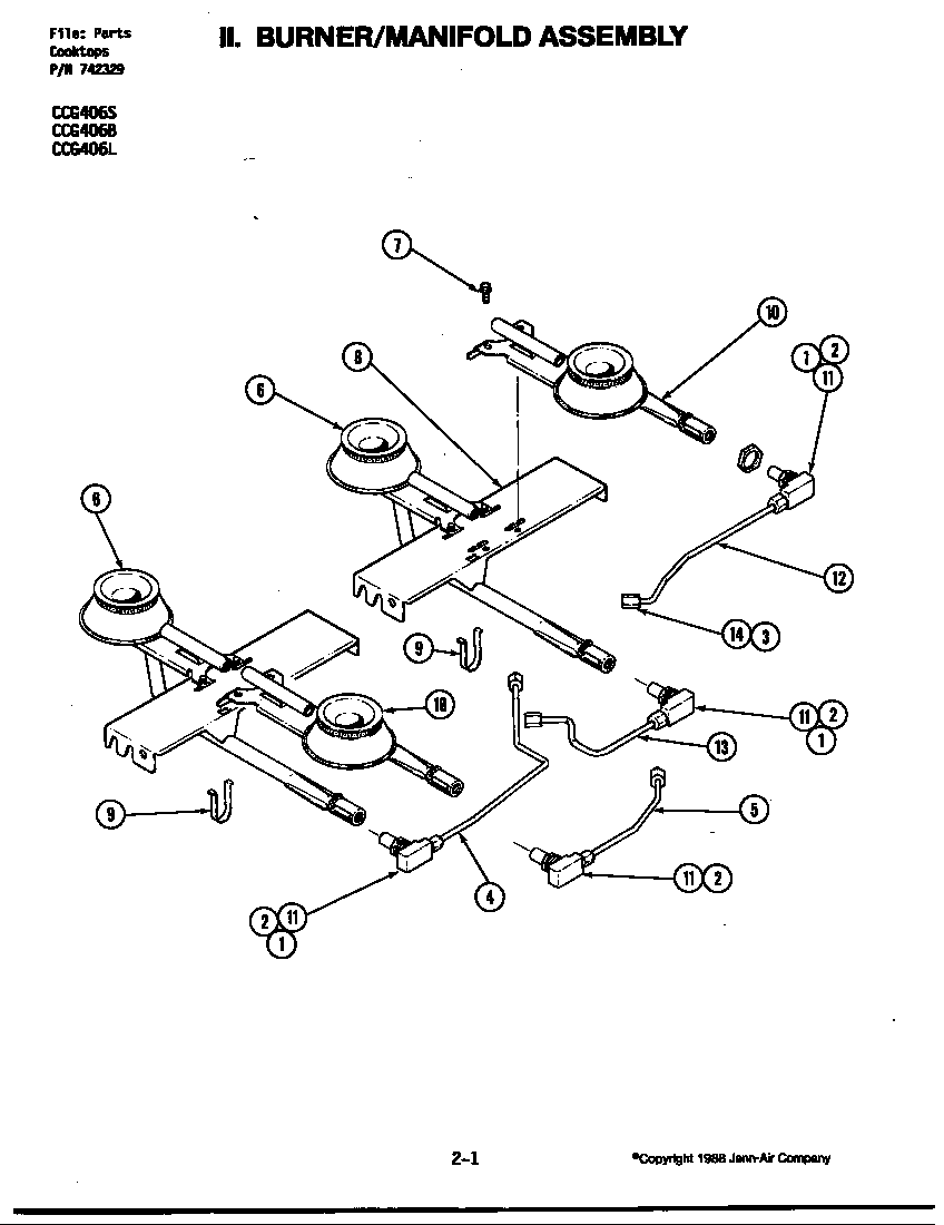BURNER/MANIFOLD ASSEMBLY