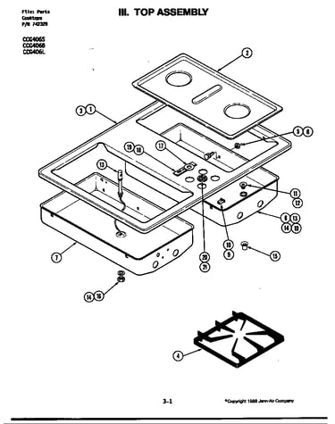 Top assembly (ccg406s) (ccg406s)
