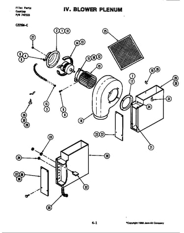 Blower plenum