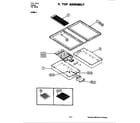 Jenn-Air C226W-C top assembly diagram