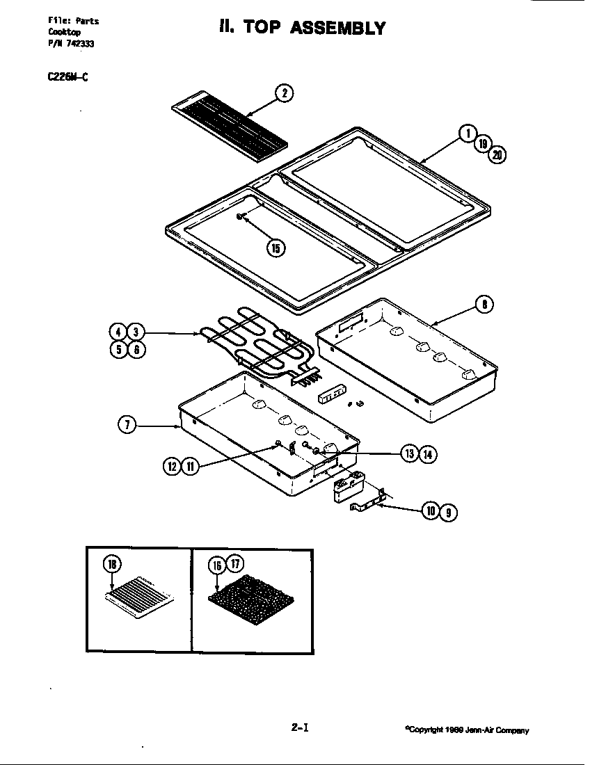 Top assembly
