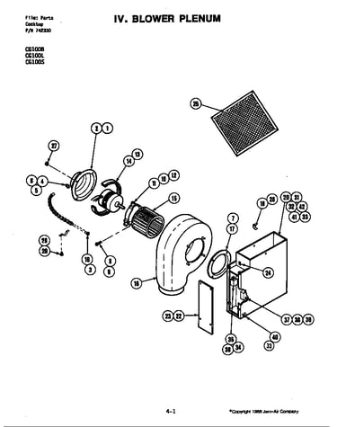 Blower plenum