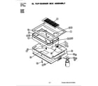 Jenn-Air CG100B top/burner box assembly diagram