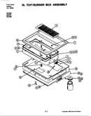Top/burner box assembly