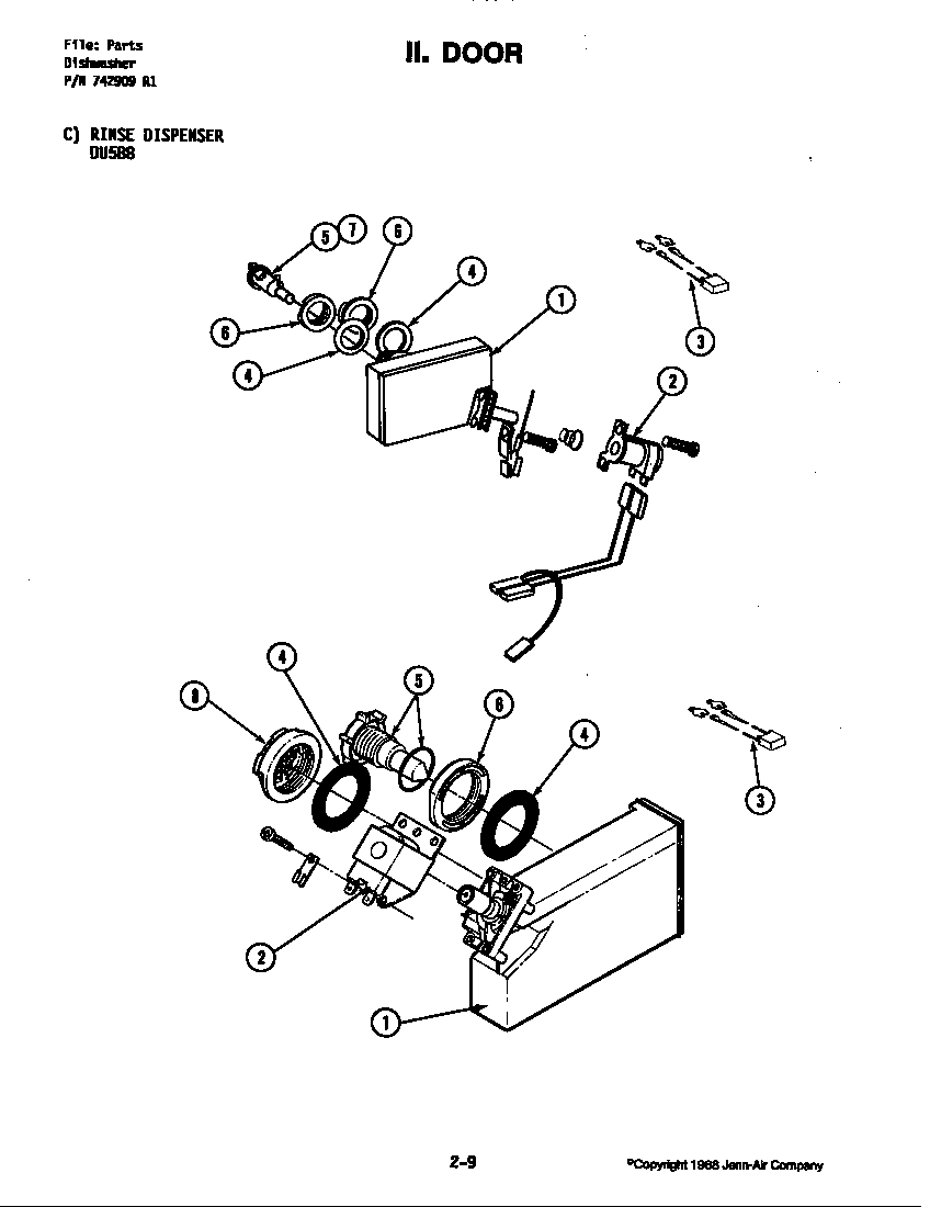 Door assembly (du588) (du588)