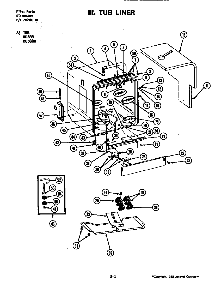 TUB LINER (DU588, DU588W)