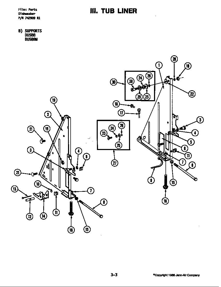 TUB LINER (DU588, DU588W)