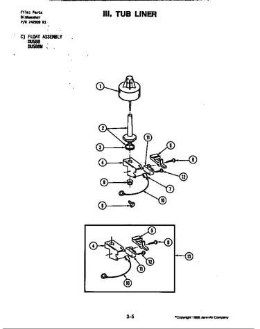 Tub assembly (du588, du588w)