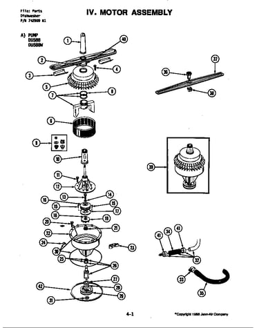 Motor assembly (du588/du588w)