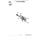 Jenn-Air DU588W motor assembly du588/du588w) diagram