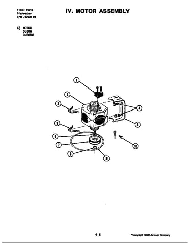 Motor assembly (du588/du588w)