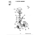 Jenn-Air DU588W motor assembly (du558/du588w) diagram