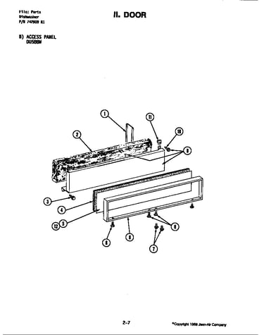 Door assembly (du588w) (du588w)