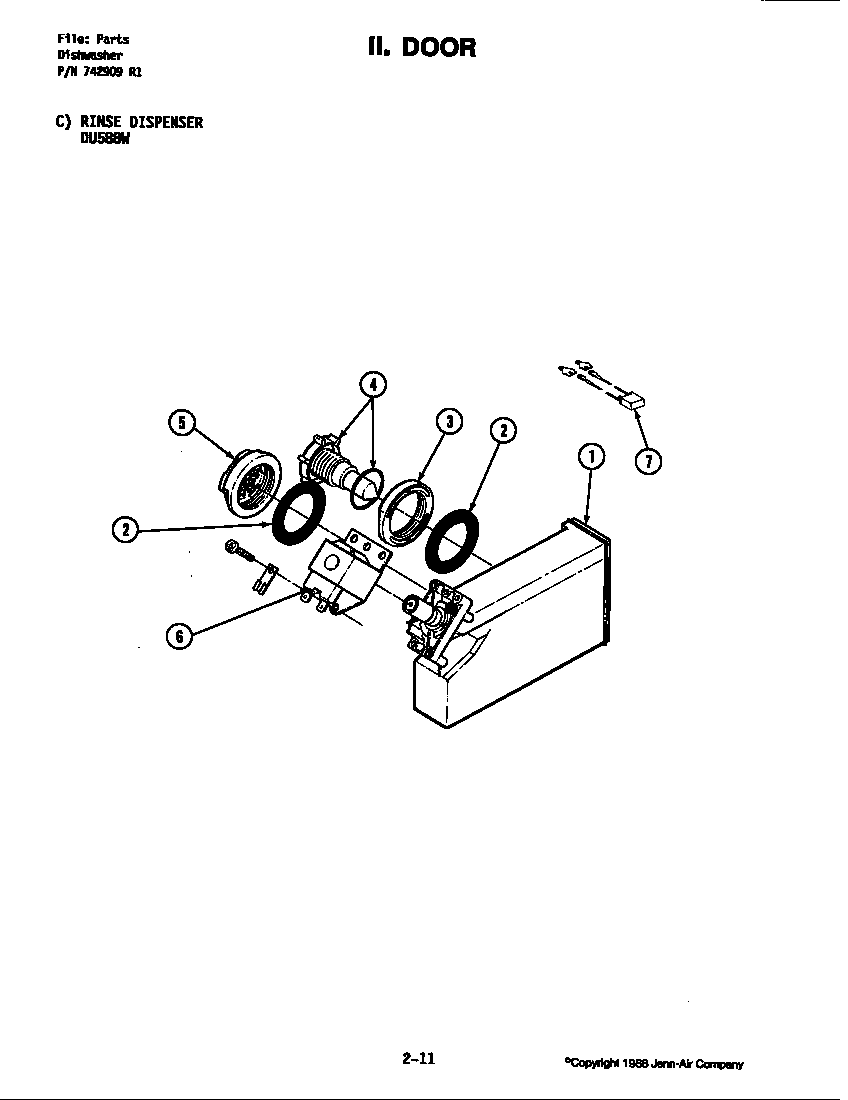 DOOR ASSEMBLY (DU588W) (DU588W)